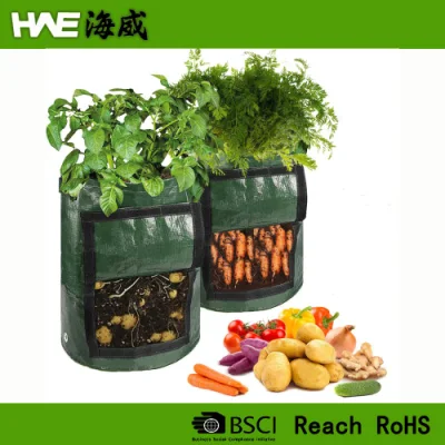 Sacos de cultivo de plantas de baixo preço de fábrica na China com alças para morango, tomate, batata, amendoim e outras plantas