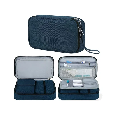 Bolsa de insulina, bolsa de viagem para diabéticos para canetas de insulina, medidor de glicose e outros suprimentos para diabéticos (somente bolsa)