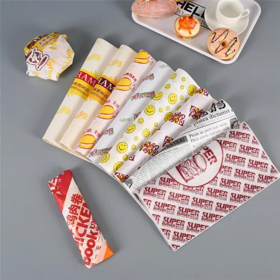 Bolsa para dispositivo dobrável de papel para comida marrom Kebab Burger King