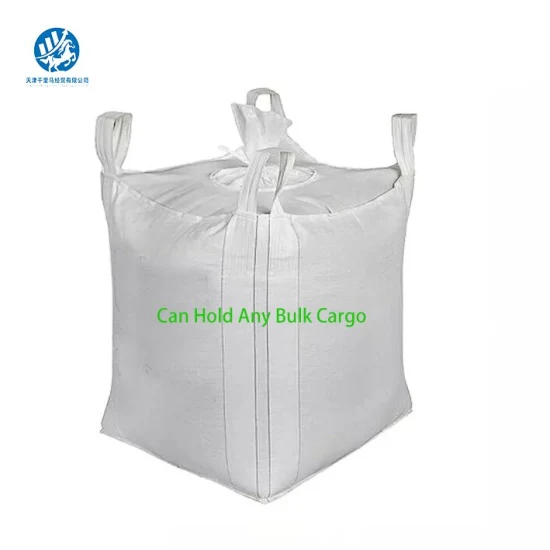 Big Bag de capacidade pesada 1000kg Saia de enchimento superior Embalagem Armazenamento PP Jumbo FIBC Big Bag