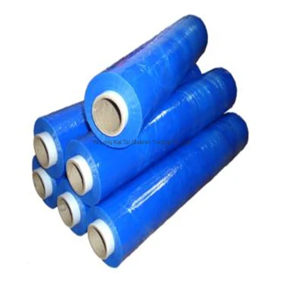 Película estirável PE para embalagem de paletes de plástico laminada azul